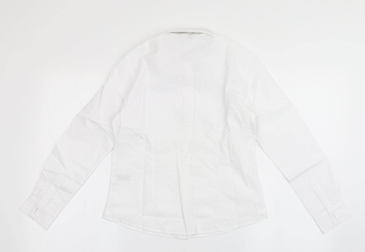 George Girls White  Polyester Basic Button-Up Size 10-11 Years Collared Button - School Wear