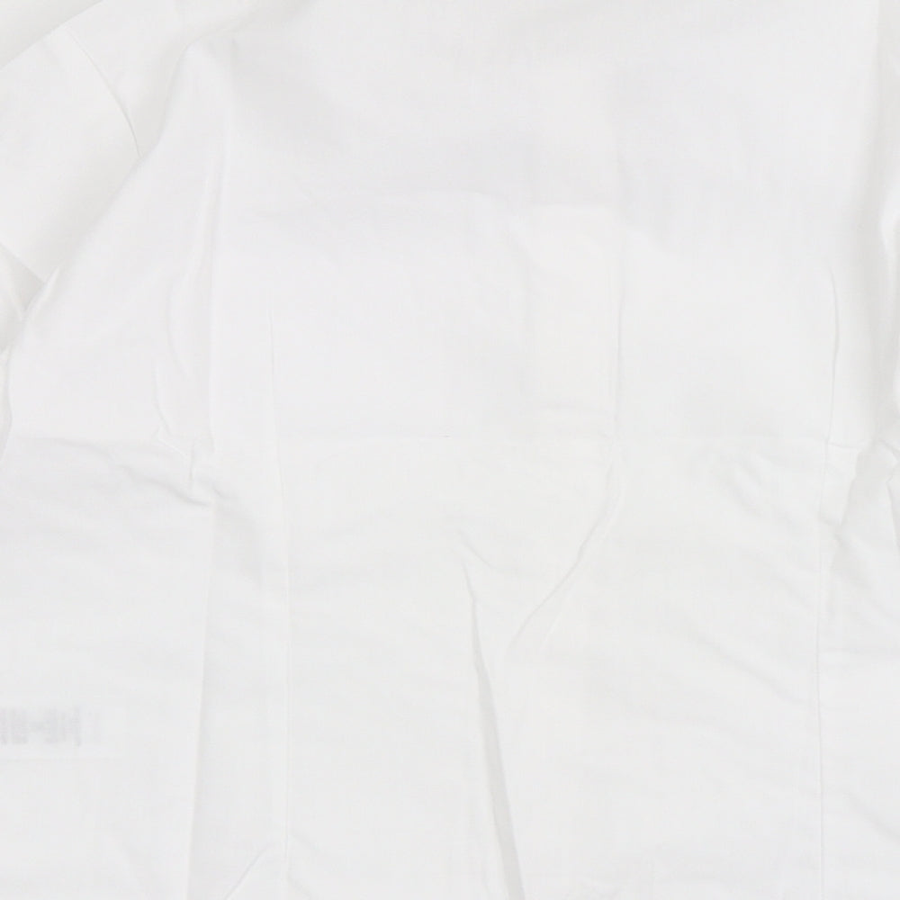 George Girls White  Polyester Basic Button-Up Size 10-11 Years Collared Button - School Wear