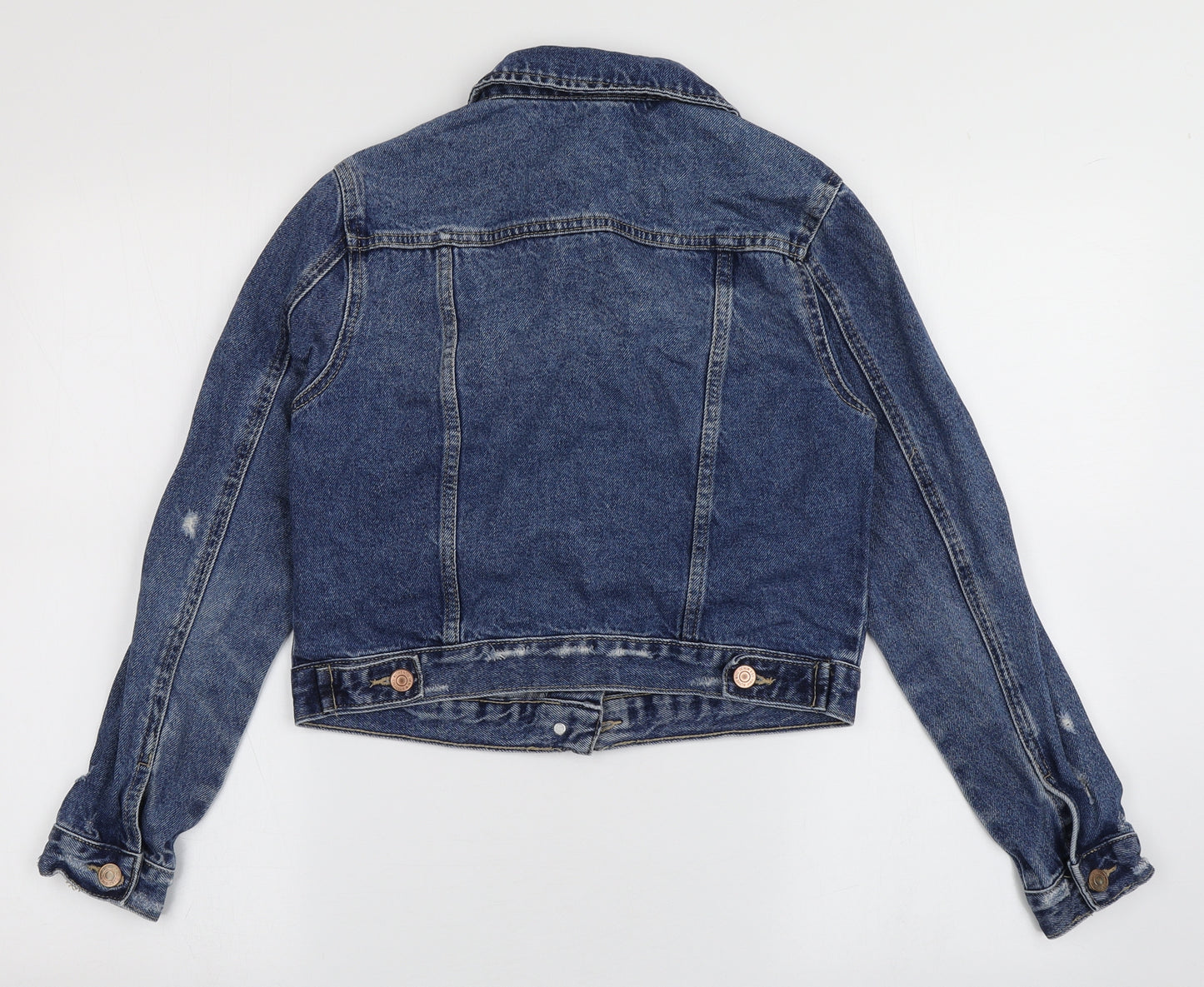 New Look Womens Blue   Jacket  Size 6  Button