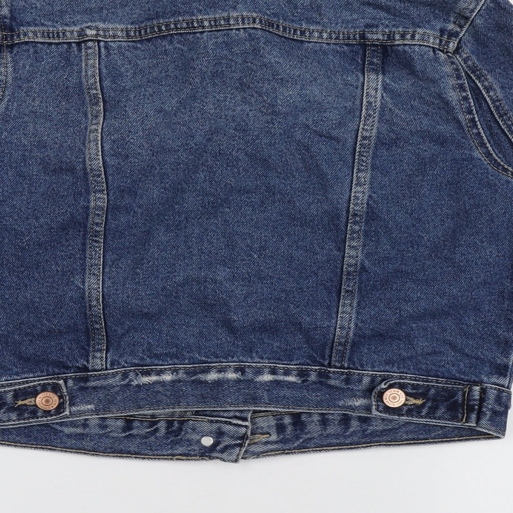 New Look Womens Blue   Jacket  Size 6  Button