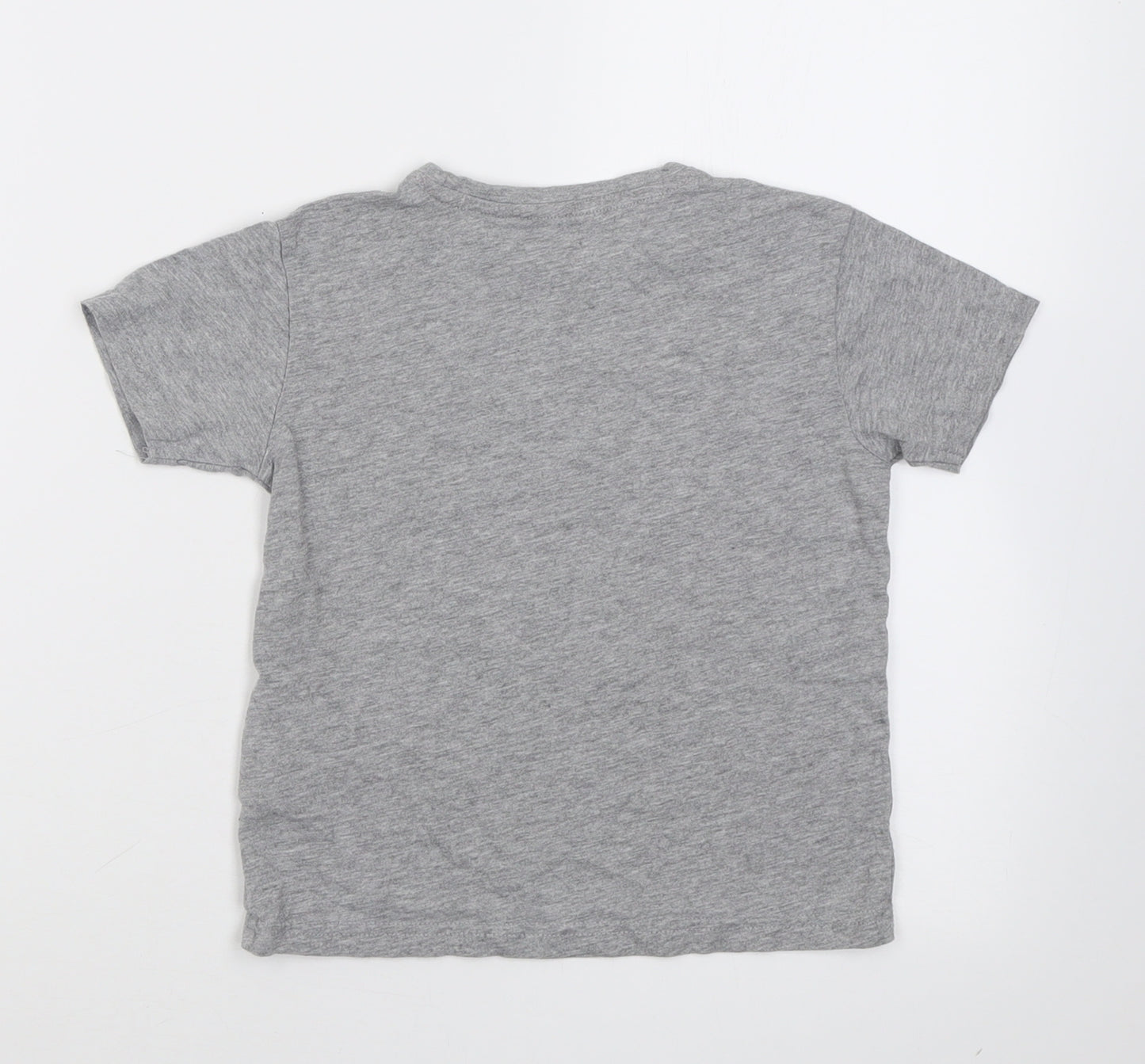 Vertbaudet Boys Grey  Coir Basic T-Shirt Size 5 Years Crew Neck Pullover - America