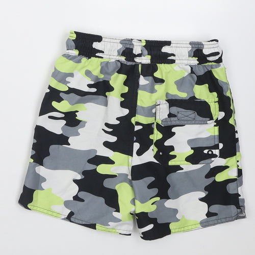 Very Boys Green Camouflage Polyester Sweat Shorts Size 7-8 Years  Regular Tie