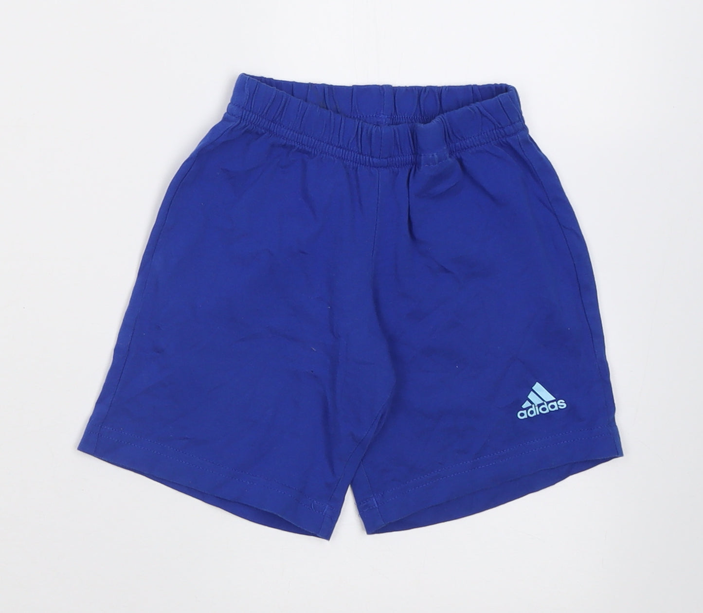 adidas Boys Blue  Cotton Sweat Shorts Size 2-3 Years  Regular