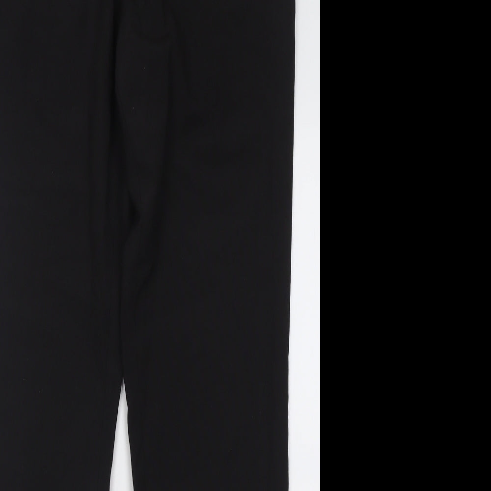 NEXT Mens Black  Polyester Trousers  Size 32 L31 in Regular Button