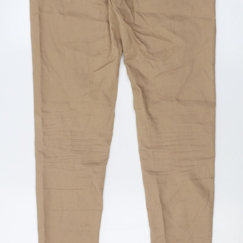 Primark Womens Brown  Cotton Skinny Jeans Size 10 L30 in Regular Button