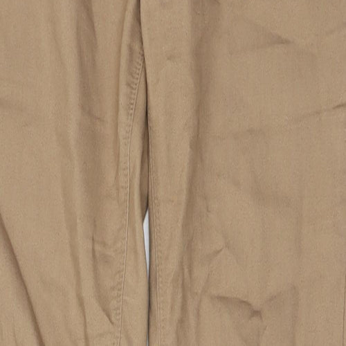 Primark Womens Brown  Cotton Skinny Jeans Size 10 L30 in Regular Button
