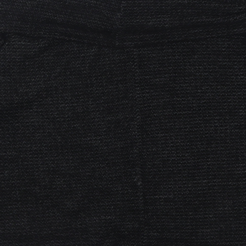 Apricot Womens Black Roll Neck  Acrylic Pullover Jumper Size M