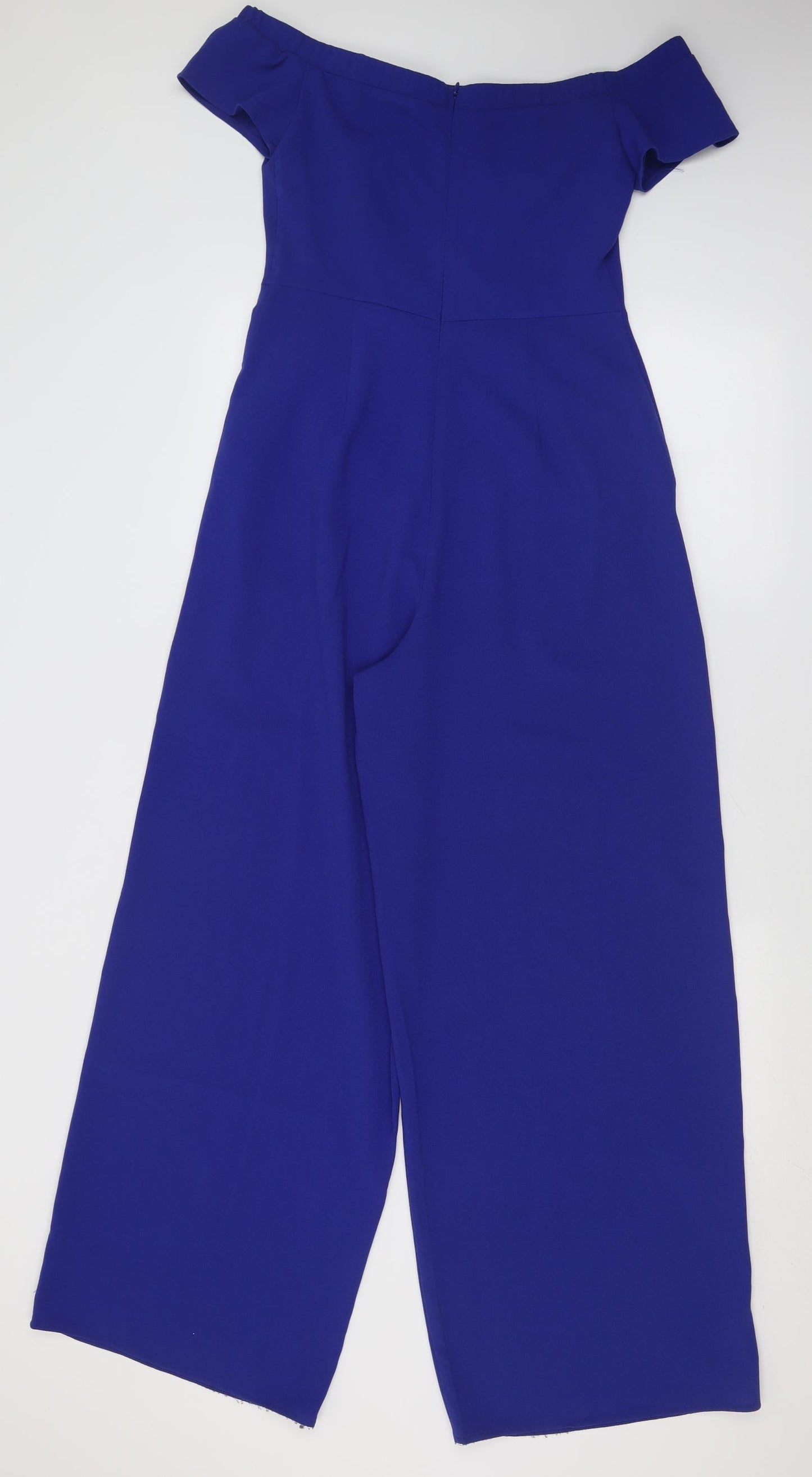 Definitions Womens Blue  Polyester Jumpsuit One-Piece Size 10  Pullover