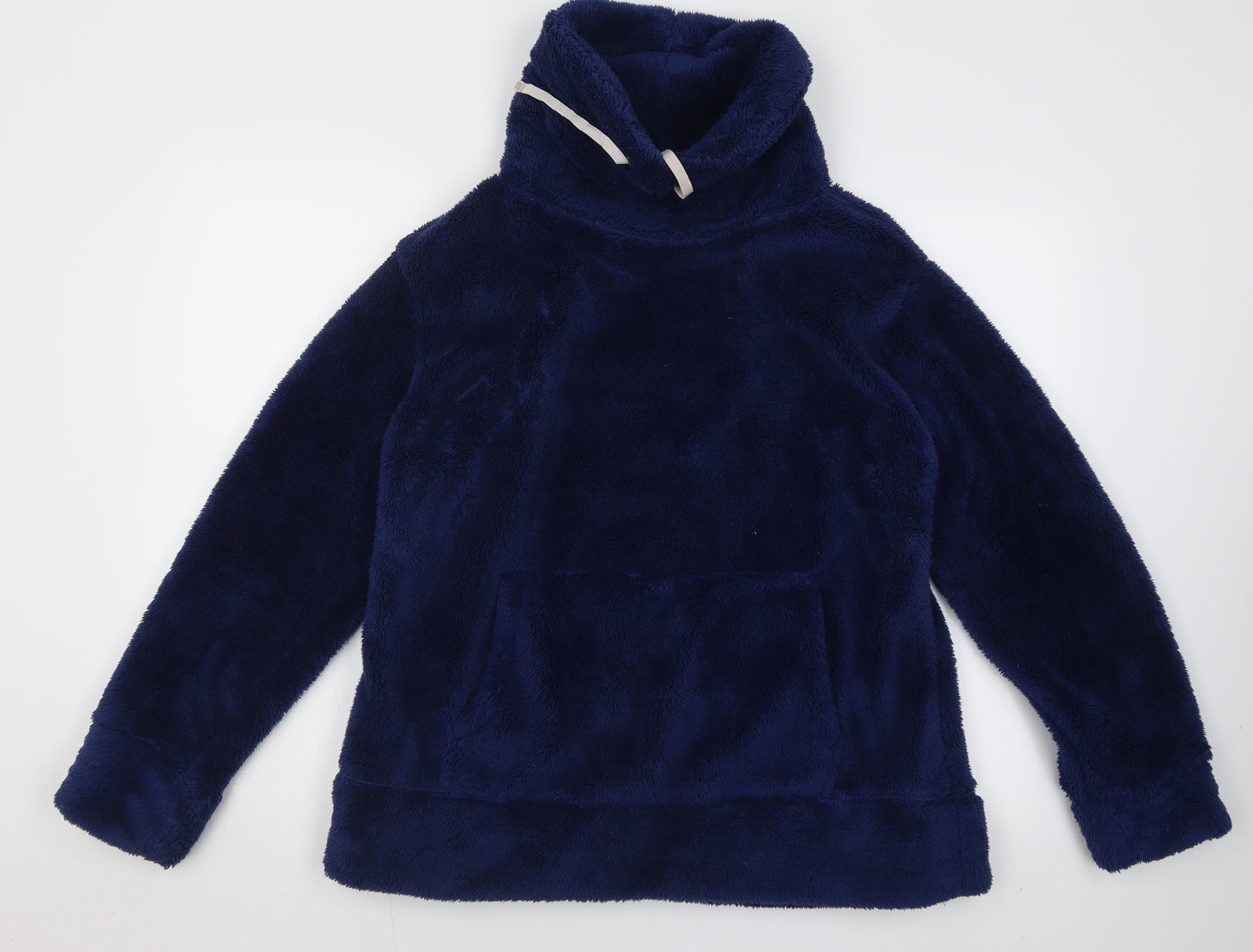 Crane Mens Blue High Neck  Polyester Pullover Jumper Size L