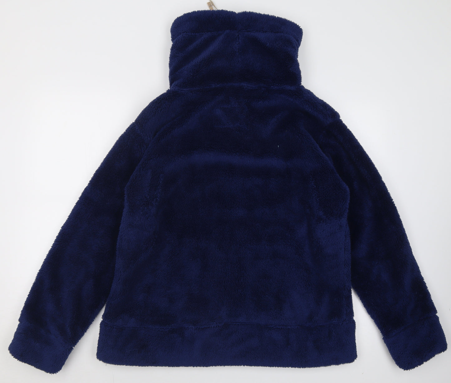 Crane Mens Blue High Neck  Polyester Pullover Jumper Size L