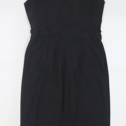 Atmosphere Womens Grey  Polyester A-Line  Size 8  V-Neck Zip