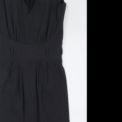 Atmosphere Womens Grey  Polyester A-Line  Size 8  V-Neck Zip