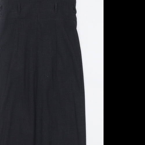 Atmosphere Womens Grey  Polyester A-Line  Size 8  V-Neck Zip