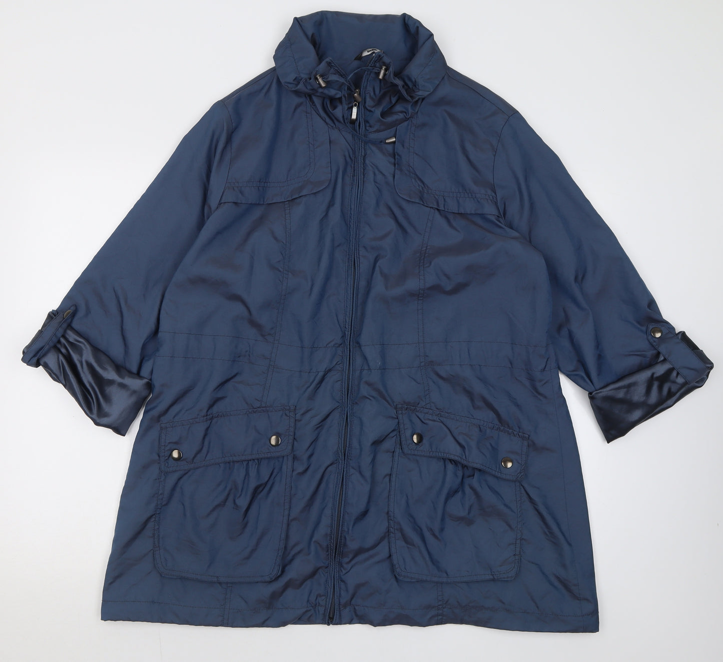 M&Co Womens Blue   Jacket  Size 16  Zip