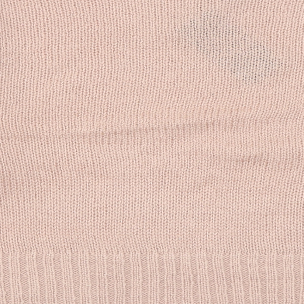 New Look Womens Pink Crew Neck  Acrylic Pullover Jumper Size S