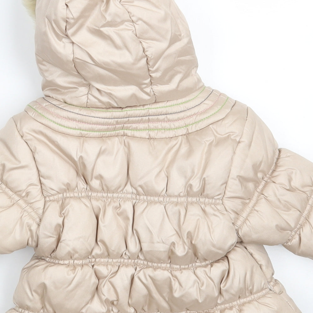 NEXT Girls Pink   Jacket Coat Size 3-6 Months   Zip