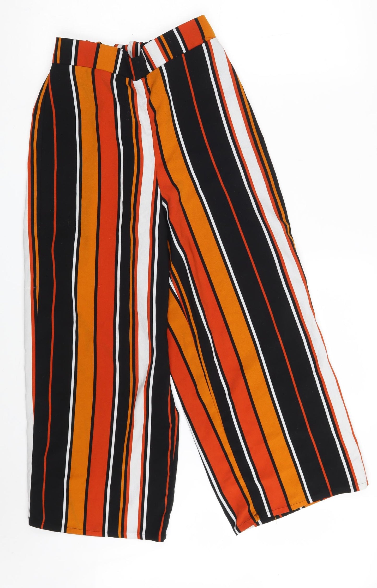 Cameo Rose Womens Multicoloured Striped Polyester Bloomer Trousers Size 8 L23 in Regular