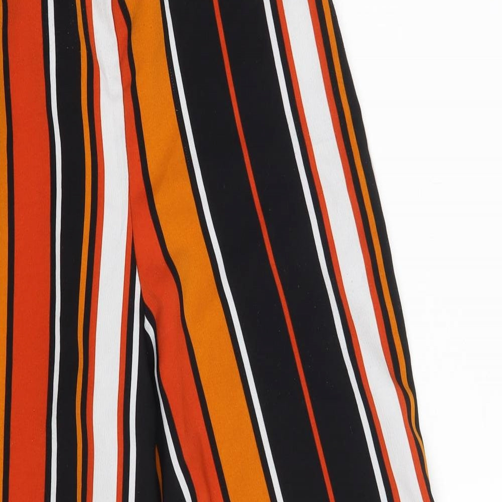 Cameo Rose Womens Multicoloured Striped Polyester Bloomer Trousers Size 8 L23 in Regular