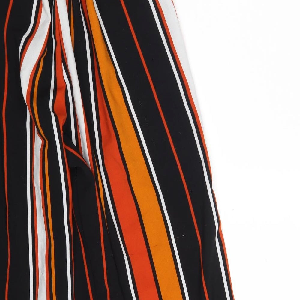 Cameo Rose Womens Multicoloured Striped Polyester Bloomer Trousers Size 8 L23 in Regular
