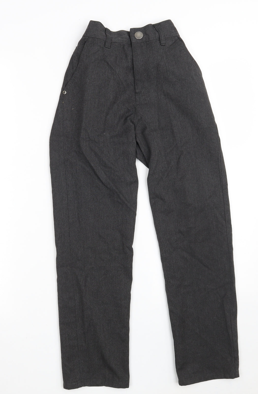NEXT Boys Grey  Polyester Dress Pants Trousers Size 11 Years  Regular Zip - School Pants