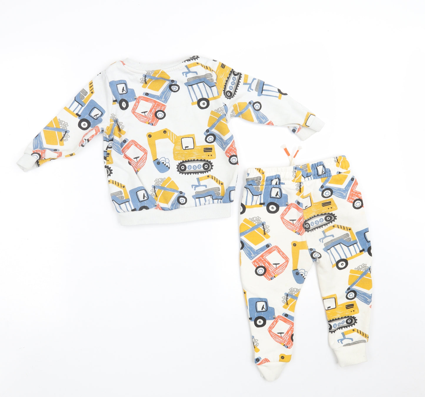 F&F Baby Multicoloured  Cotton Unitard Outfit/Set Size 12-18 Months   - Just Have Fun !
