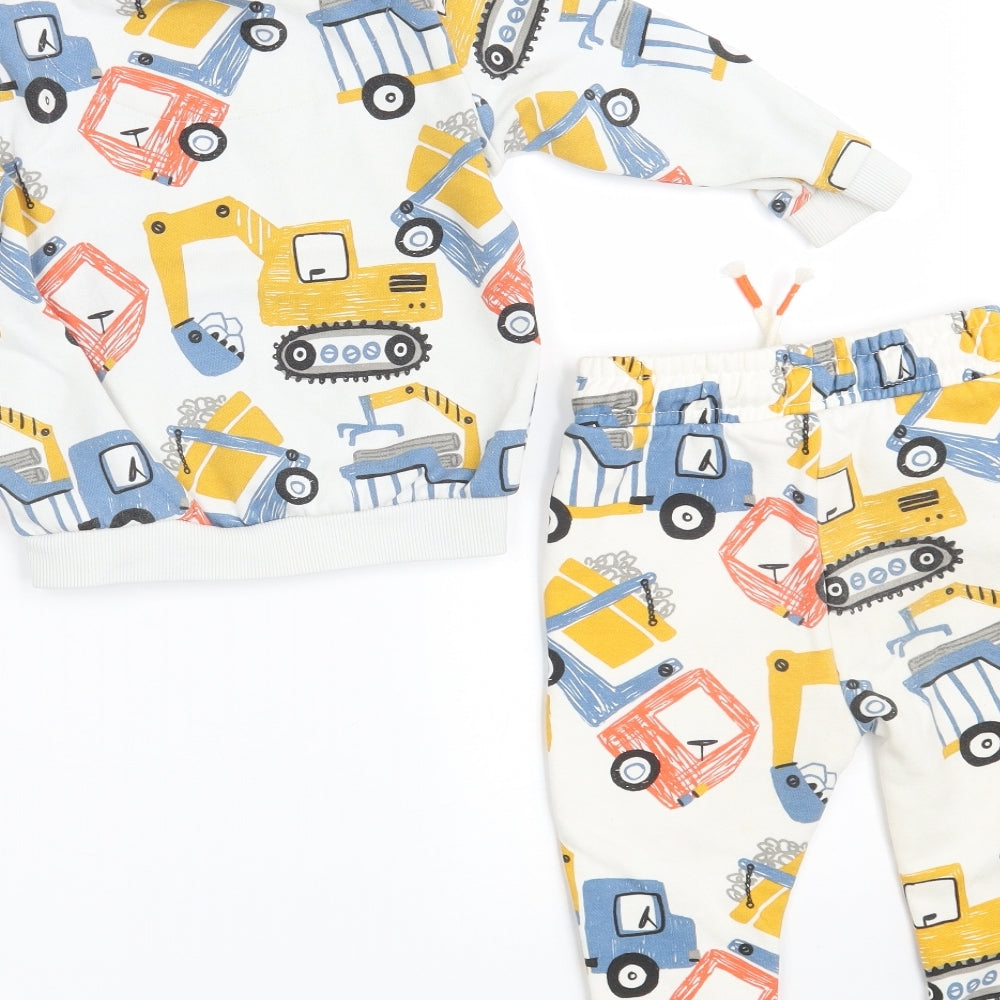 F&F Baby Multicoloured  Cotton Unitard Outfit/Set Size 12-18 Months   - Just Have Fun !