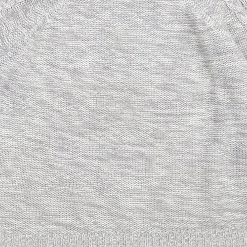 Select Womens Grey Round Neck  Acrylic Pullover Jumper Size 10