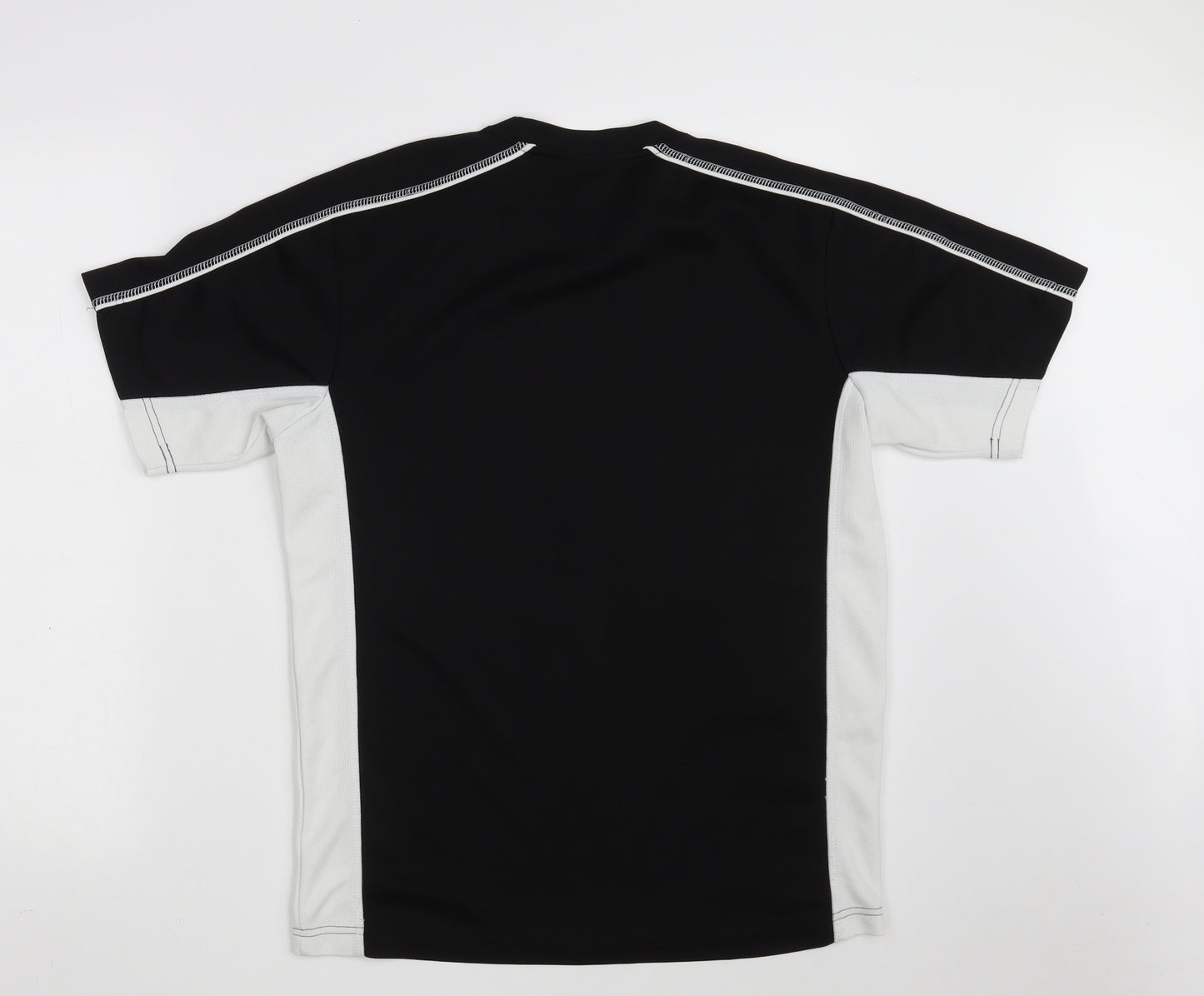 Dunnes Stores Mens Black  Polyester  T-Shirt Size L Round Neck  - HI-TEC