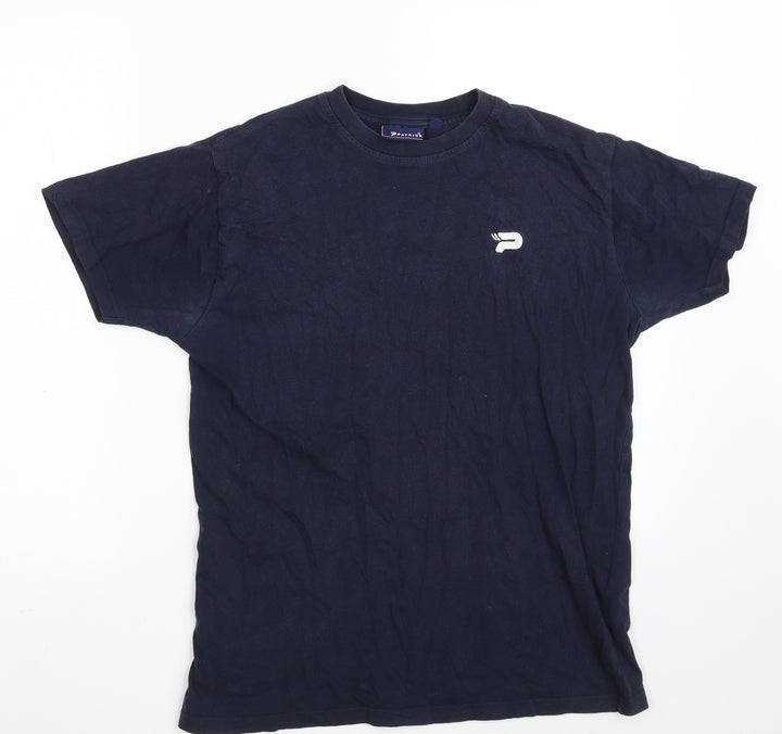 Patrick Boys Blue 100% Cotton Basic T-Shirt Size 13 Years Round Neck