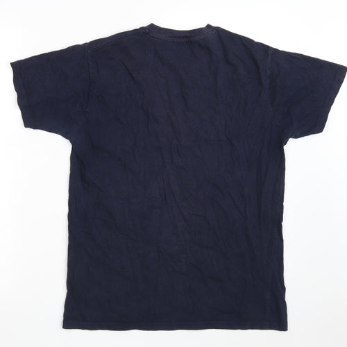 Patrick Boys Blue  100% Cotton Basic T-Shirt Size 13 Years Round Neck