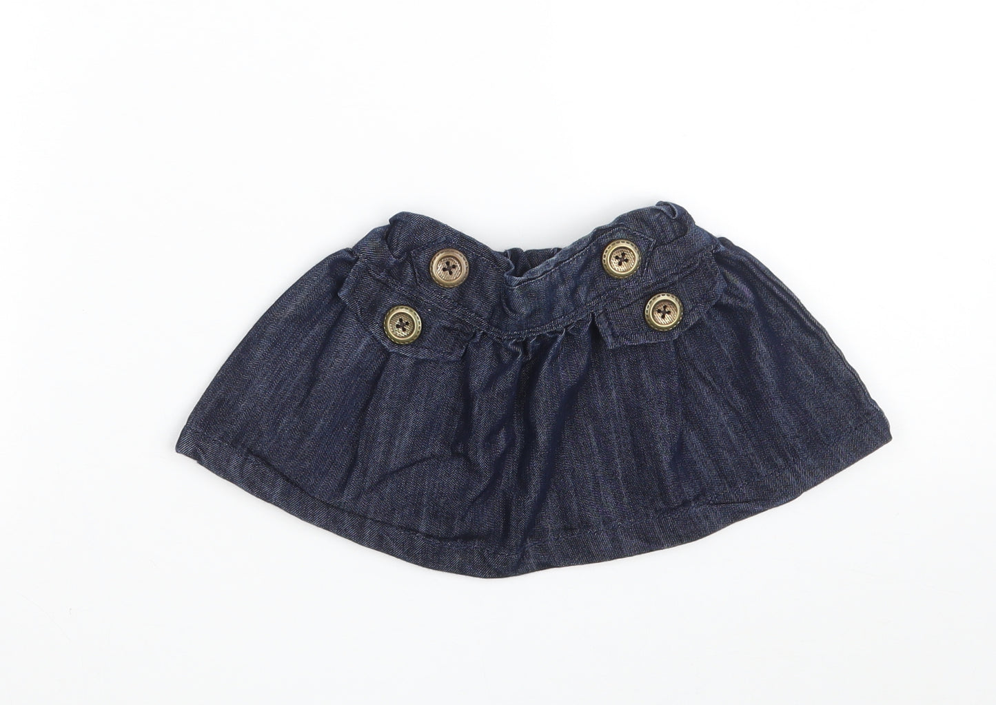NEXT Girls Blue  Cotton Mini Skirt Size 3-6 Months
