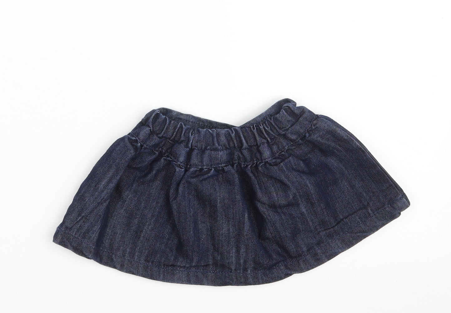 NEXT Girls Blue  Cotton Mini Skirt Size 3-6 Months