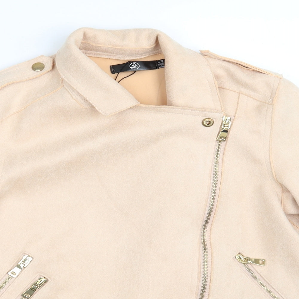 Missguided Womens Pink   Jacket Coat Size 8  Zip