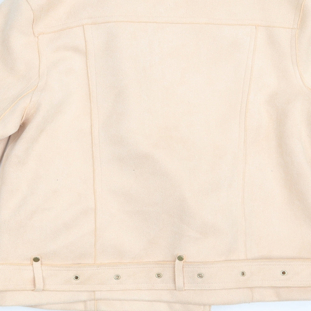 Missguided Womens Pink   Jacket Coat Size 8  Zip