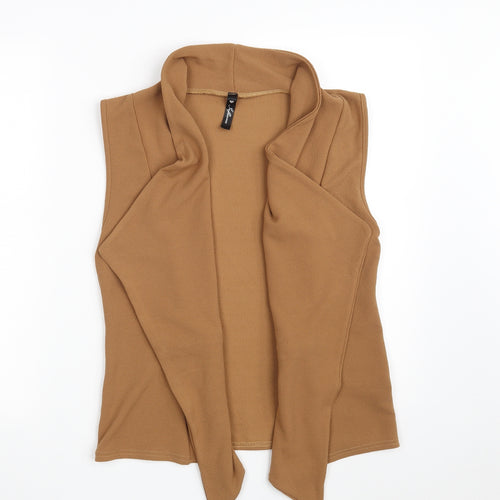 Influence Womens Brown V-Neck  Polyester Wrap Jumper Size 10