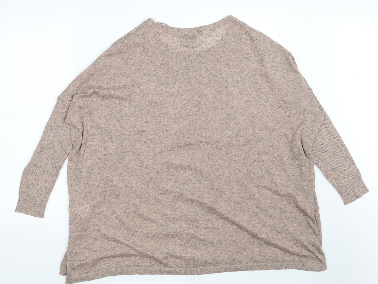 Vera Moda Womens Pink Boat Neck  Polyester Pullover Jumper Size S