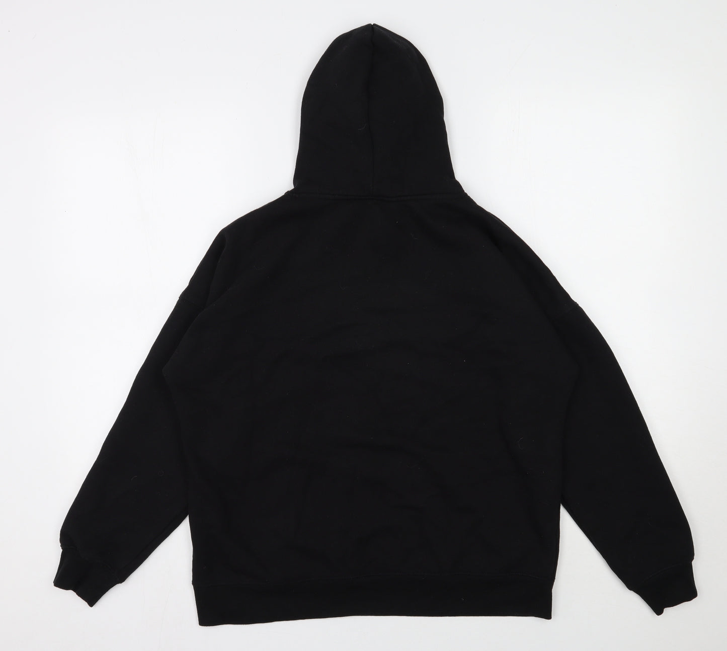 New Look Womens Black  Cotton Pullover Hoodie Size M  Pullover