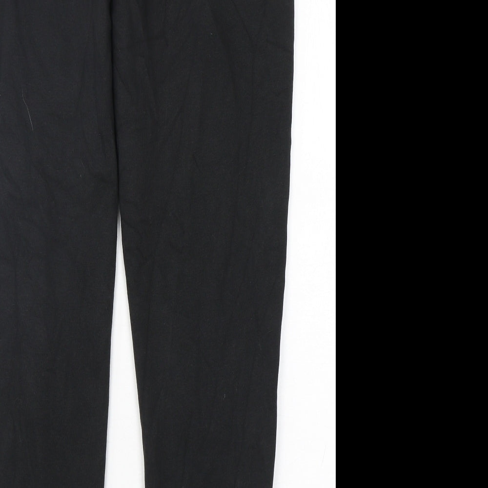 adidas Boys Black  Cotton Sweatpants Trousers Size 13-14 Years  Regular Drawstring