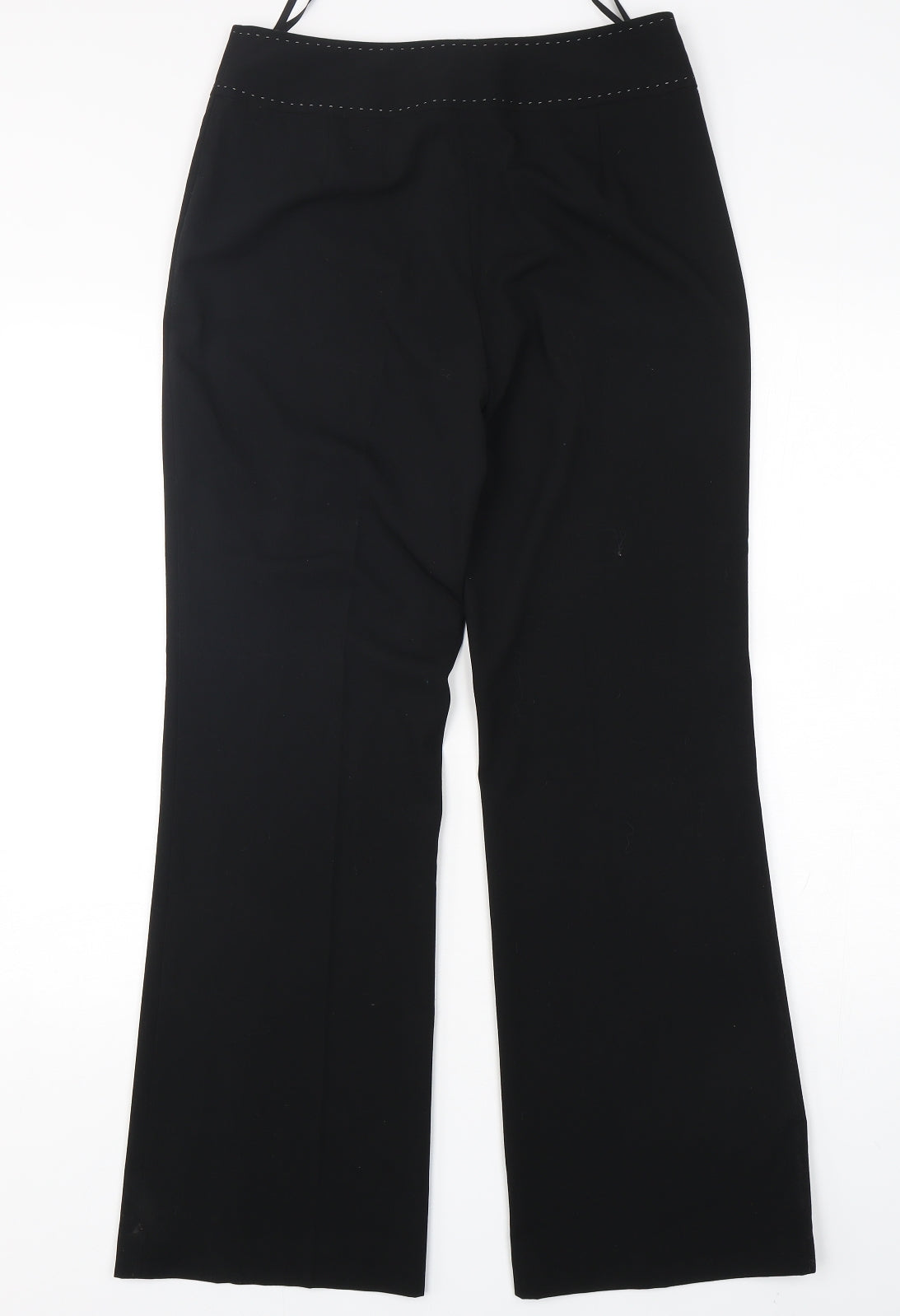 NEXT Womens Black  Polyester Trousers  Size 8 L31 in Regular