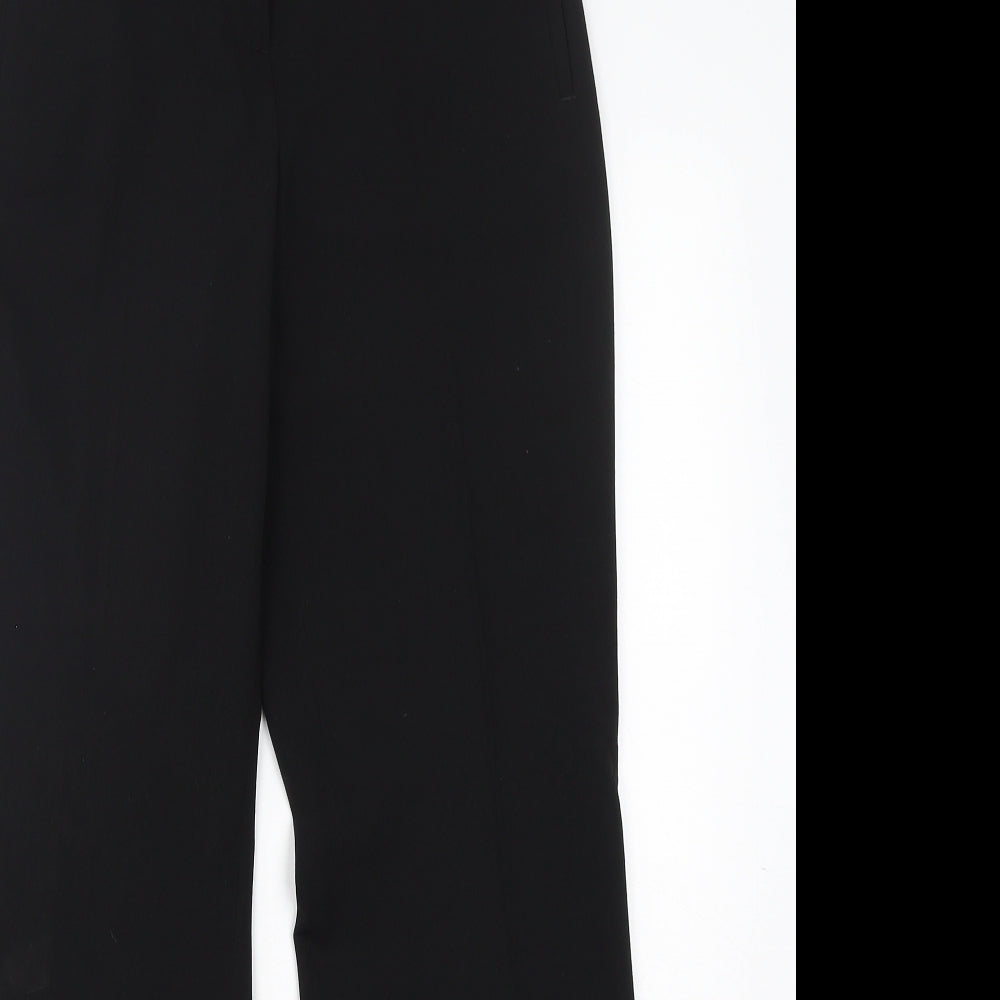 NEXT Womens Black  Polyester Trousers  Size 8 L31 in Regular