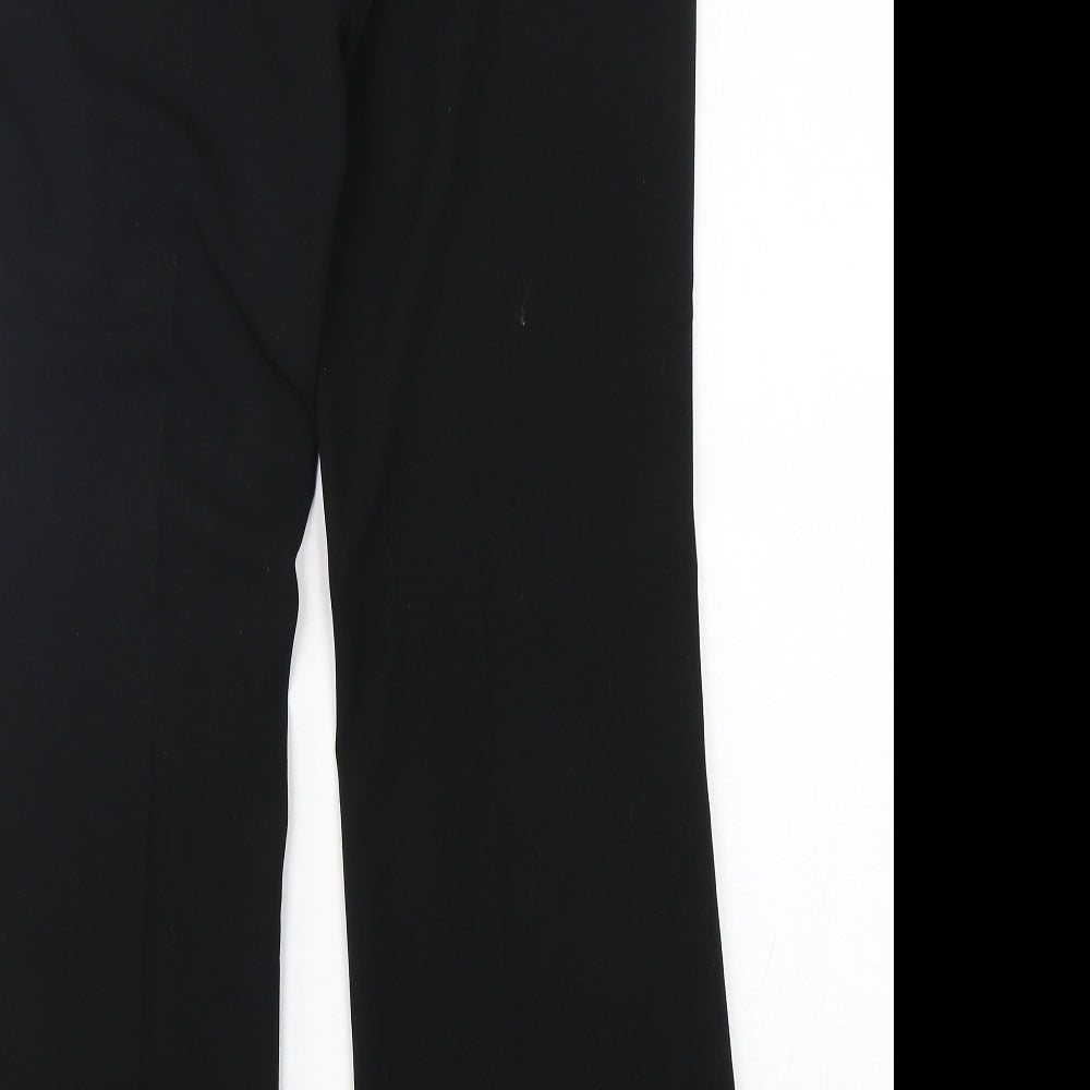 NEXT Womens Black  Polyester Trousers  Size 8 L31 in Regular