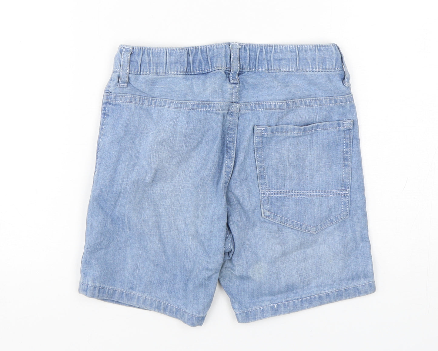 H&M Boys Blue  Cotton Bermuda Shorts Size 6 Years  Regular Drawstring