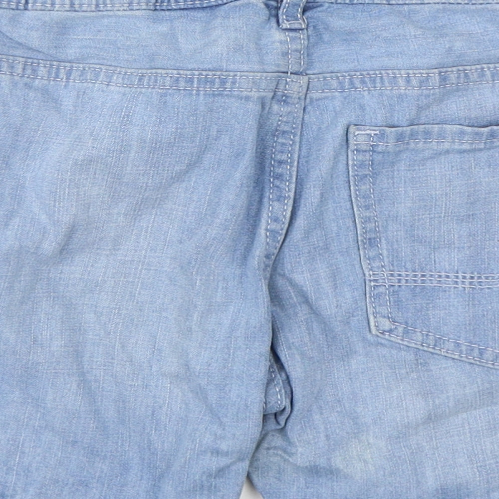 H&M Boys Blue  Cotton Bermuda Shorts Size 6 Years  Regular Drawstring