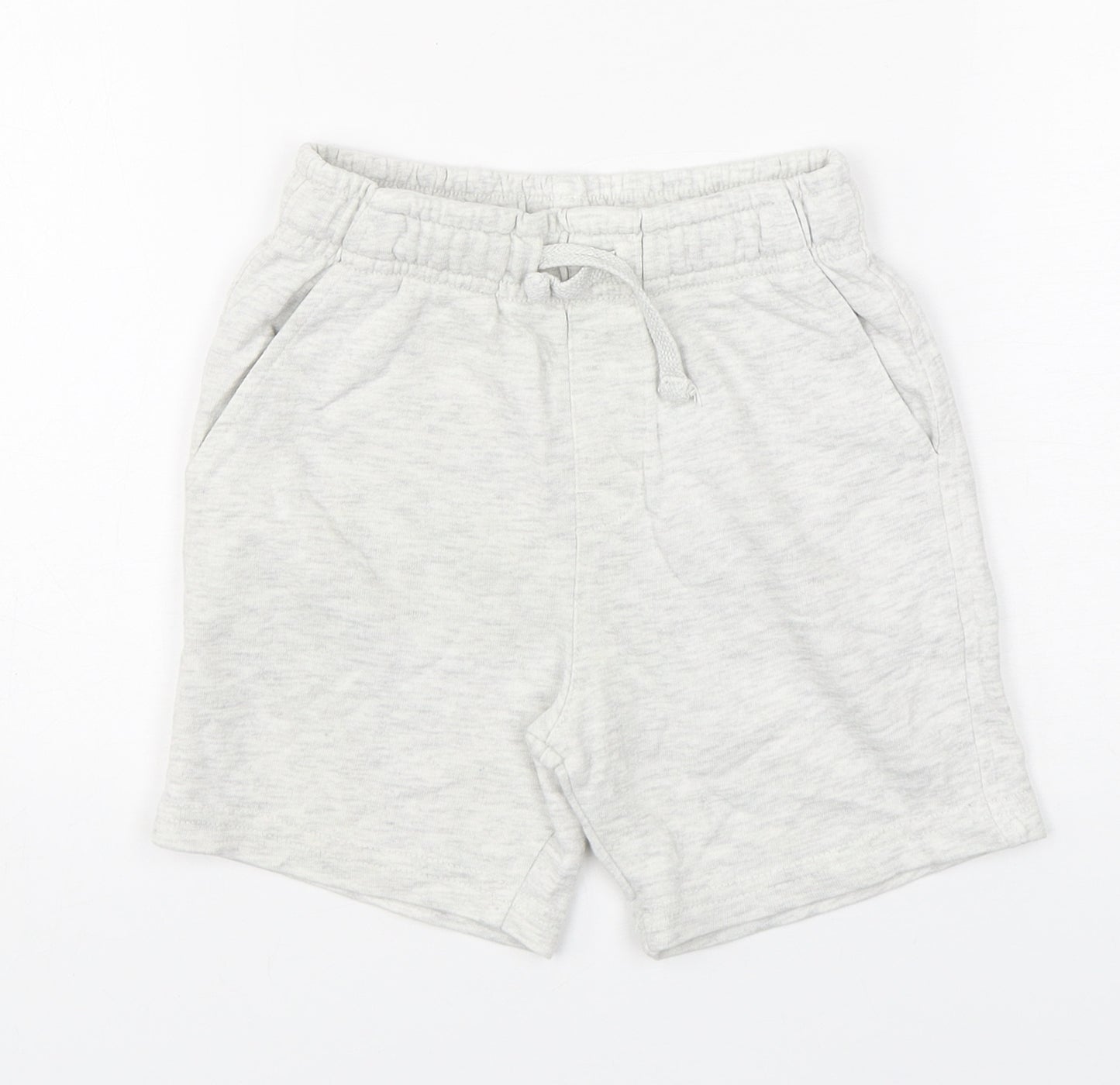 George Boys Grey  Cotton Sweat Shorts Size 4-5 Years  Regular Drawstring