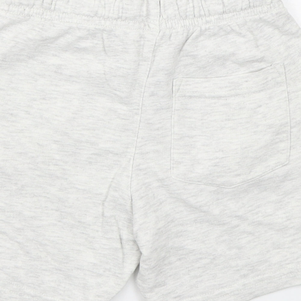 George Boys Grey  Cotton Sweat Shorts Size 4-5 Years  Regular Drawstring