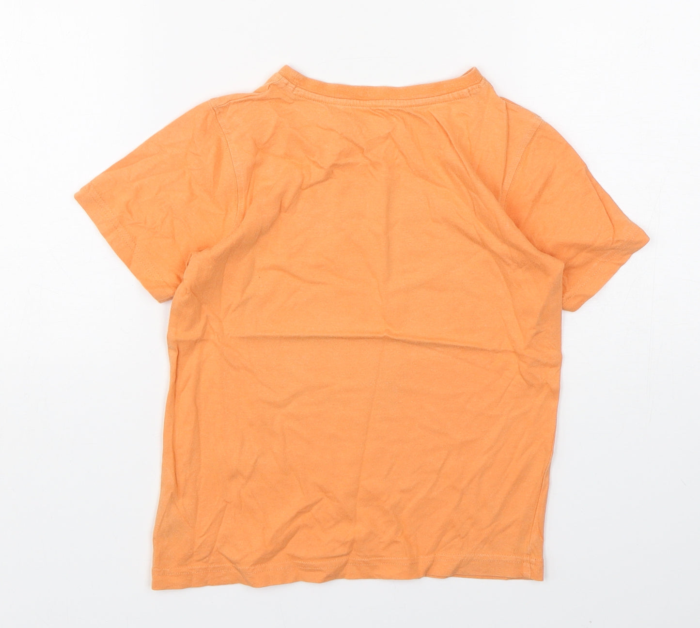 Mothercare Boys Pink  Cotton Basic T-Shirt Size 7-8 Years Round Neck Pullover - Camper Van