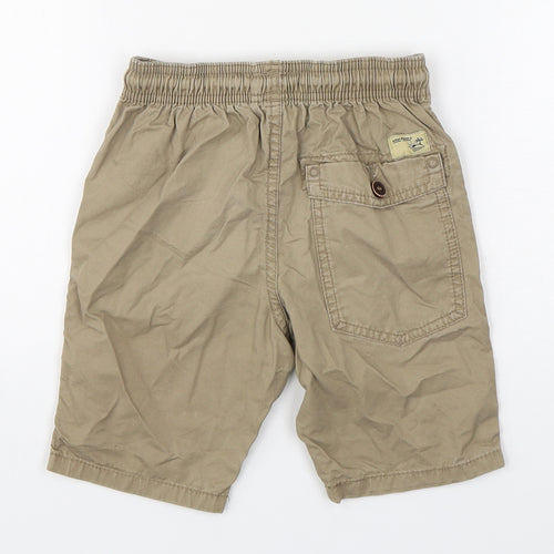 NEXT Boys Beige  Cotton Chino Shorts Size 6 Years  Regular Drawstring