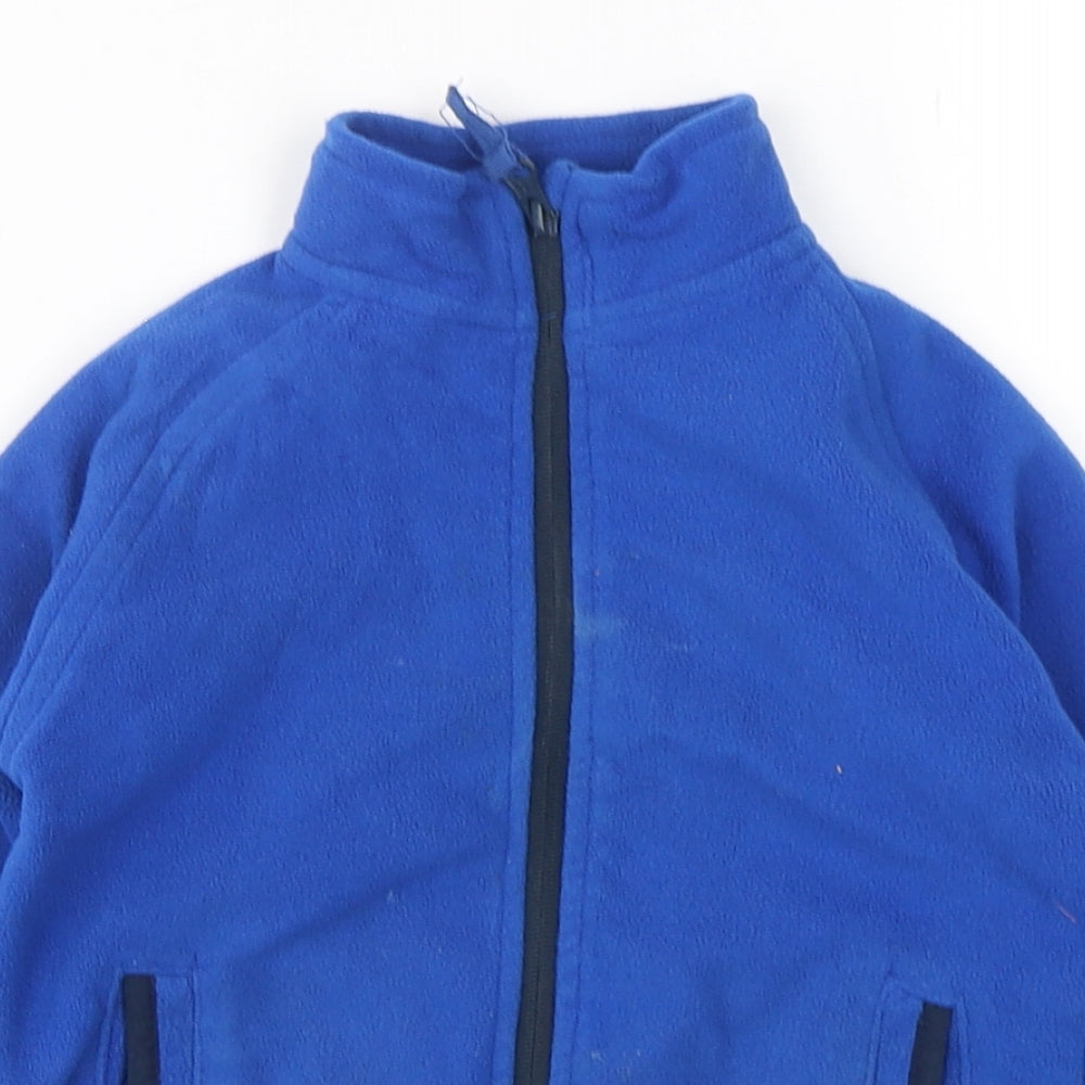 Dunnes Stores Boys Blue  Polyester Full Zip Sweatshirt Size 5 Years  Zip