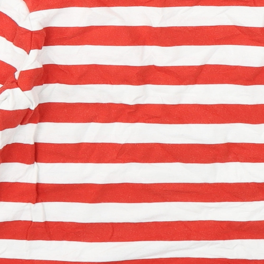 BHS Boys Multicoloured Spotted Cotton Basic T-Shirt Size 7 Years Round Neck Pullover - Cat in the Hat