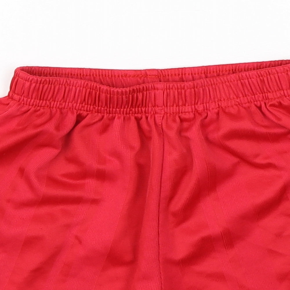Sondico Boys Red  Polyester Sweat Shorts Size 4-5 Years  Regular Drawstring